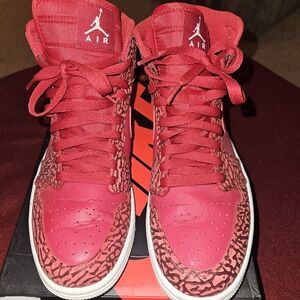Jordan Men's Red High-Top Sneakers